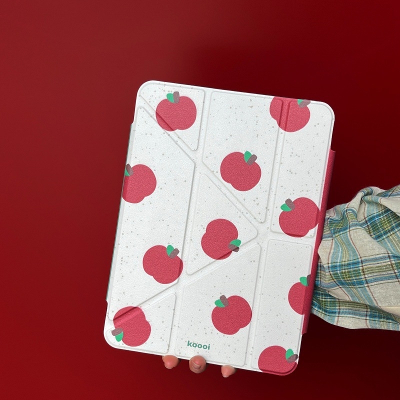 Carcasă de protecție pentru tabletă iPad – TPU, imprimeu, stil portabil desen animat, funcție de repaus susținută