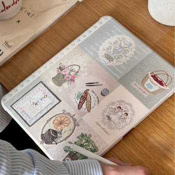 iPad futrola za Air 5 s motivom Francuskog seoskog kruha, s preklopnim i okretljivim poklopcem, otporna na padove, tvrdi zaštitni omotač s džepom za stylus, kompatibilna s iPad Mini 6