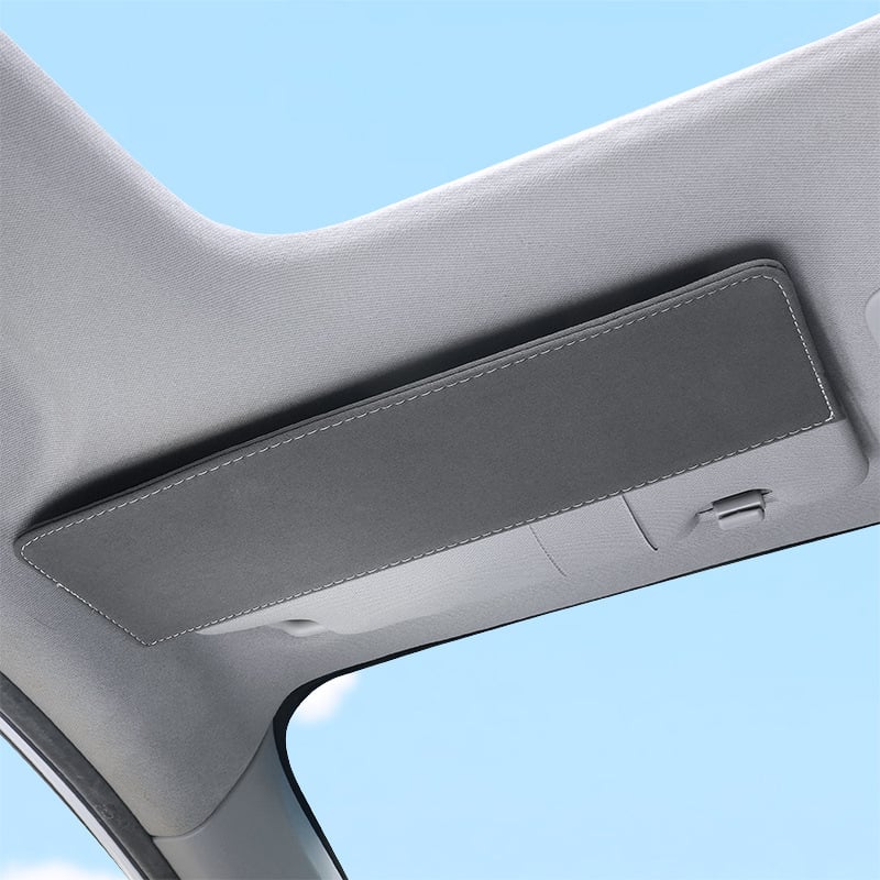 Автомобилен удължител за слънчев визьор със замшено покритие — Snap-On монтаж, общи модели, тегло 160 г