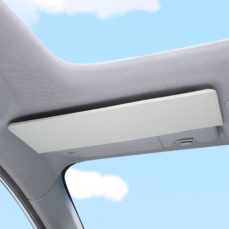 Автомобилен удължител за слънчев визьор със замшено покритие — Snap-On монтаж, общи модели, тегло 160 г