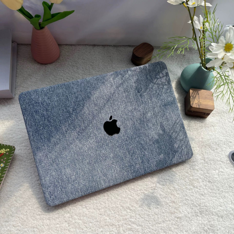 Zaštitni kućište za MacBook Pro i MacBook Air – denim uzorak, PU umjetna koža