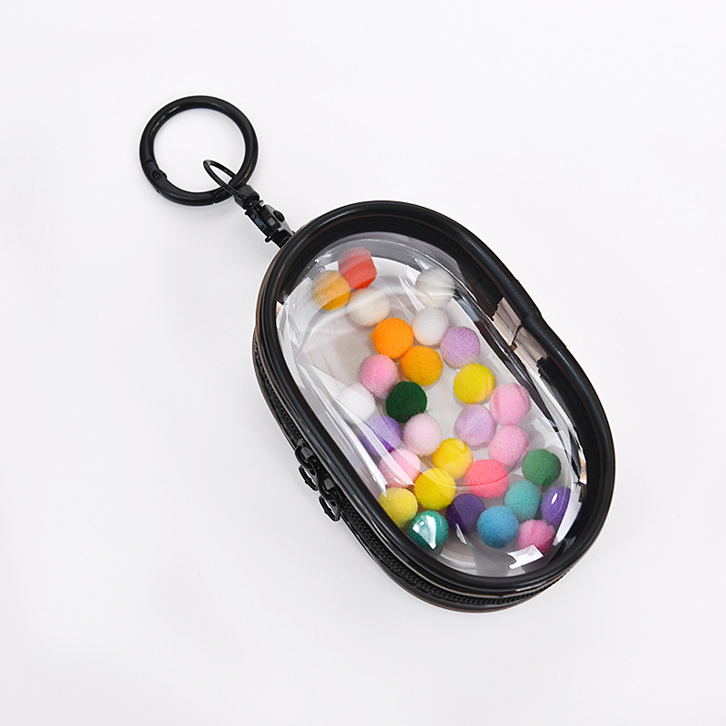 Bubble Mart prozirna PVC viseća torbica za mini figurice 10 cm – izlaganje i skladištenje u blind box, prilagodljivo