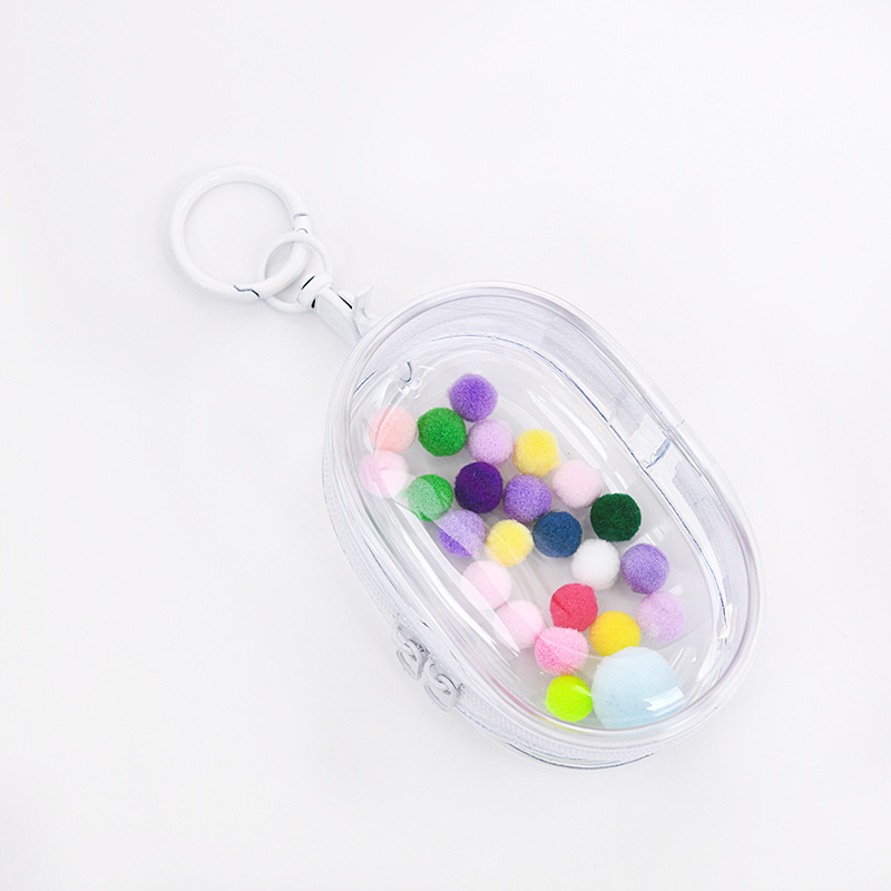Bubble Mart prozirna PVC viseća torbica za mini figurice 10 cm – izlaganje i skladištenje u blind box, prilagodljivo