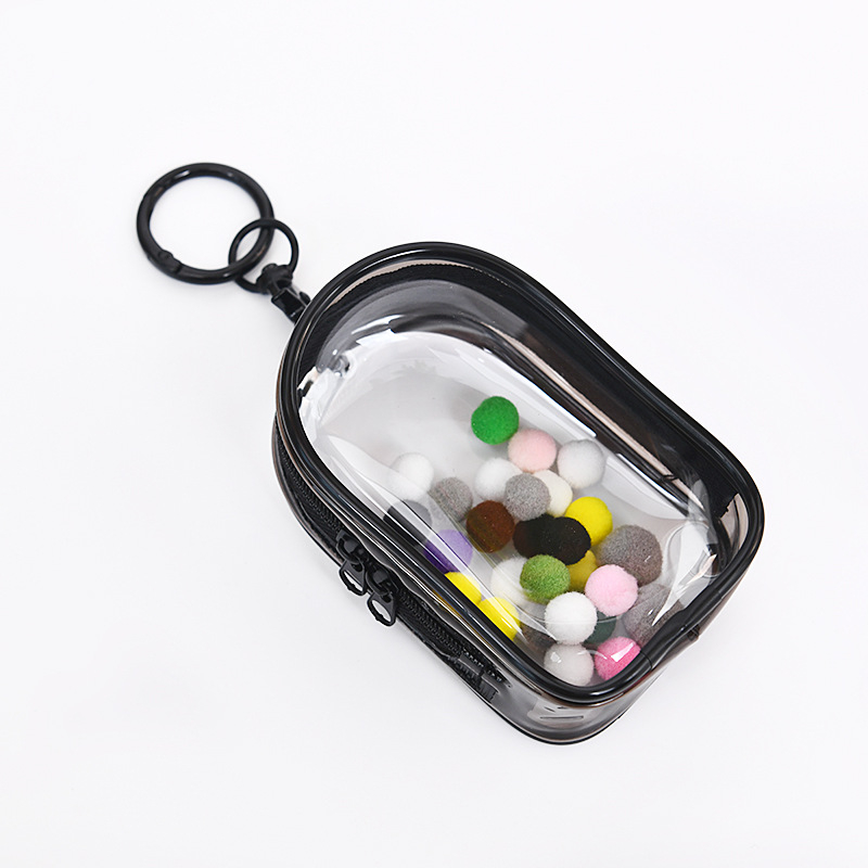 Bubble Mart prozirna PVC viseća torbica za mini figurice 10 cm – izlaganje i skladištenje u blind box, prilagodljivo
