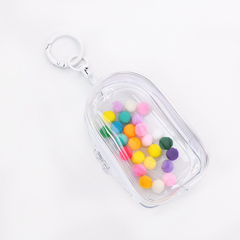 Bubble Mart prozirna PVC viseća torbica za mini figurice 10 cm – izlaganje i skladištenje u blind box, prilagodljivo