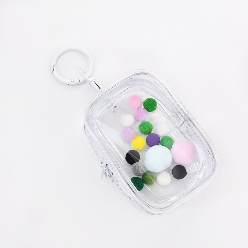 Bubble Mart prozirna PVC viseća torbica za mini figurice 10 cm – izlaganje i skladištenje u blind box, prilagodljivo