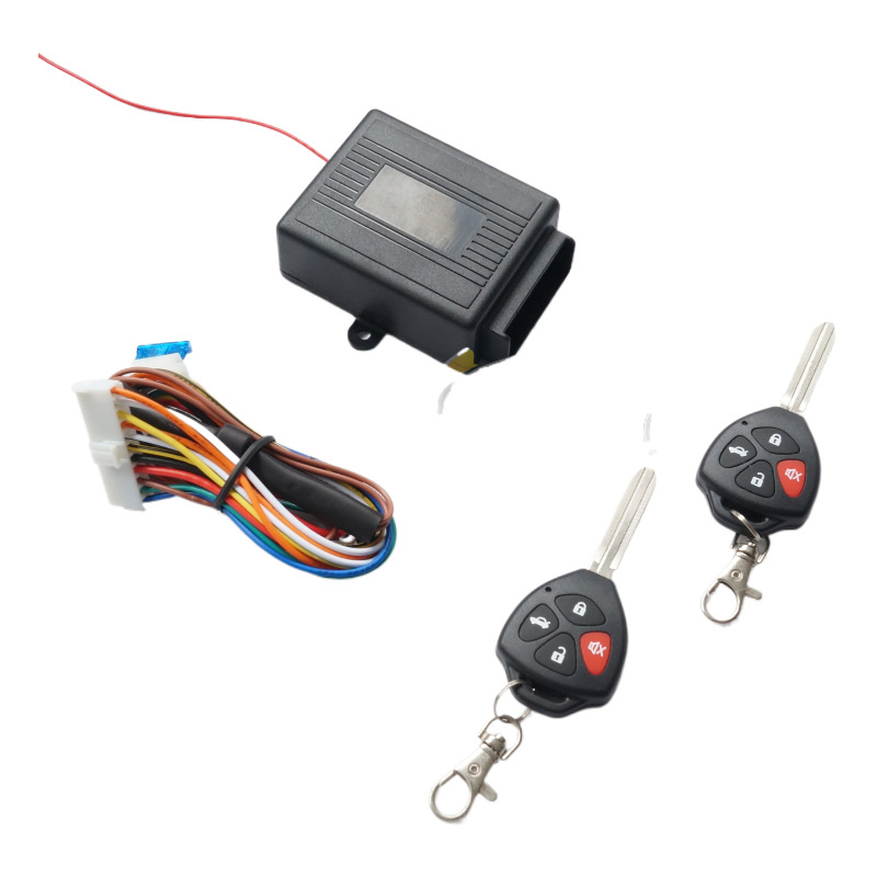 12V auto bezatslēgas sistēma ar centrālo slēgšanu, attālinātu bagāžnieka atvēršanu un logu pacēlāju integrāciju (ABS korpuss, 12V motors, 250 g)