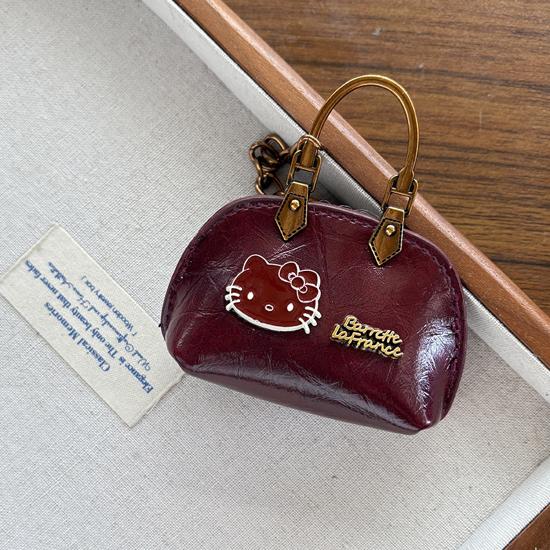 Privjesak za torbu s crtani mačka i školjka, metalni materijal, svježi i slatki stil, jesen 2025