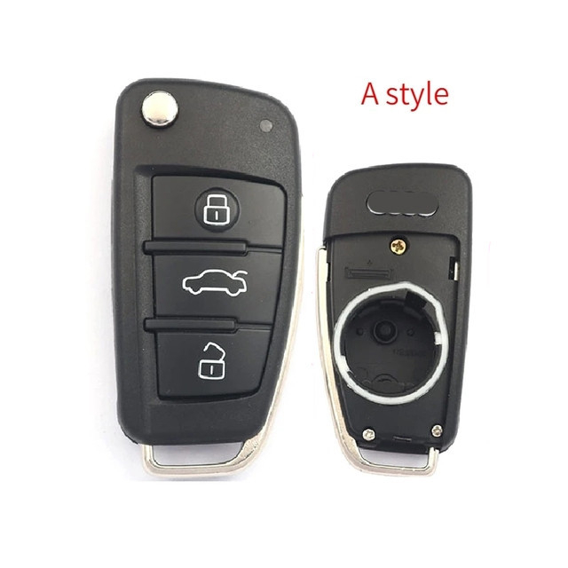 Audi atslēgu korpuss nomaiņai A3, A4L, A6L, Q3, Q5, Q7, TT – plastmasas, Zīmols Okerry, Preces kods 24E343, Svars 0.025 kg