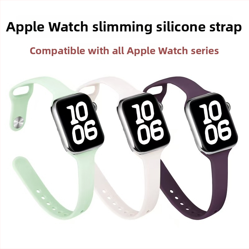 Silikónový remienok na Apple Watch pre série 1–11, Ultra 1–3 a SE 3 – štíhly pás dizajn