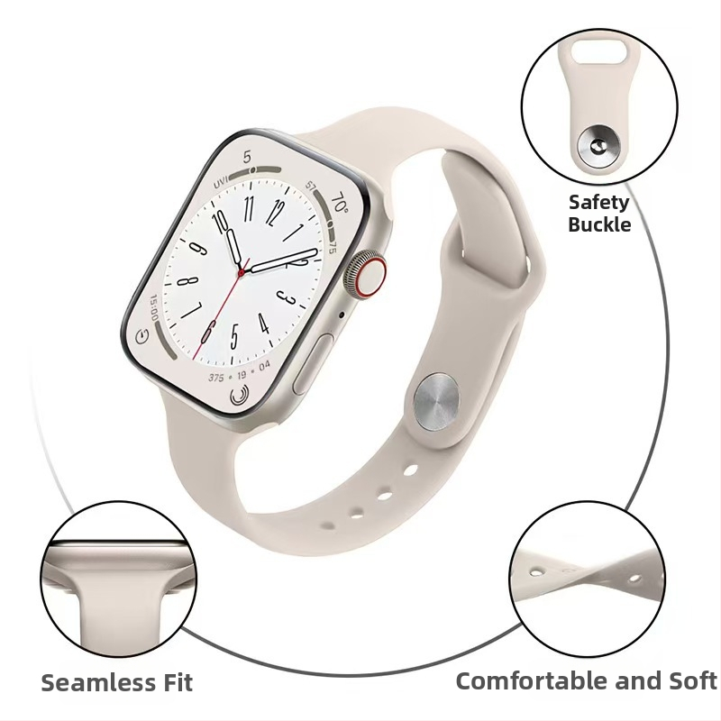 Silikónový remienok na Apple Watch pre série 1–11, Ultra 1–3 a SE 3 – štíhly pás dizajn