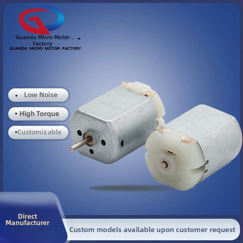 Mikro motor s kefkami pre automobilový centrálny zámok – DC pod 36V, jednosmerný prúd, mikro motor
