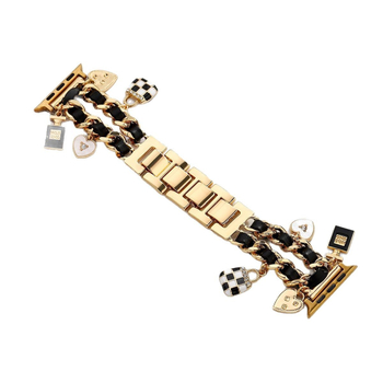 Privjesak za narukvicu Apple Watch – metalni lanac od legure, Chanel stil