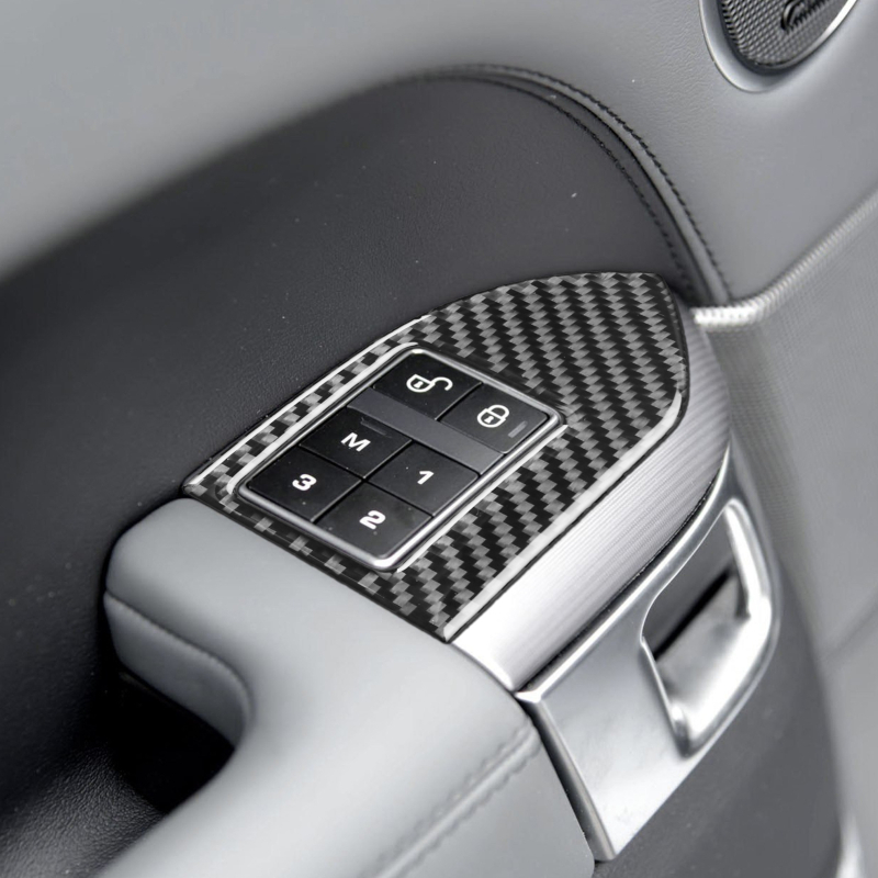 Karbon-fiber unutarnje naljepnice za interijer automobila: ploča instrumenta, središnja konzola, volan i unutarnji panel vrata; ljepilo za ugradnju; prilagodljivo; ispis logotipa