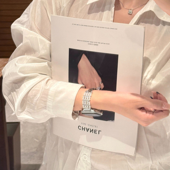 Elegantna biserna cirkon kaiš za Apple Watch, ženski dizajn