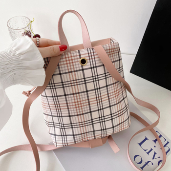 Mini bucket ruksak s poklopcem, PU materijal, protiv krađe, unutarnja pretinica za mobitel