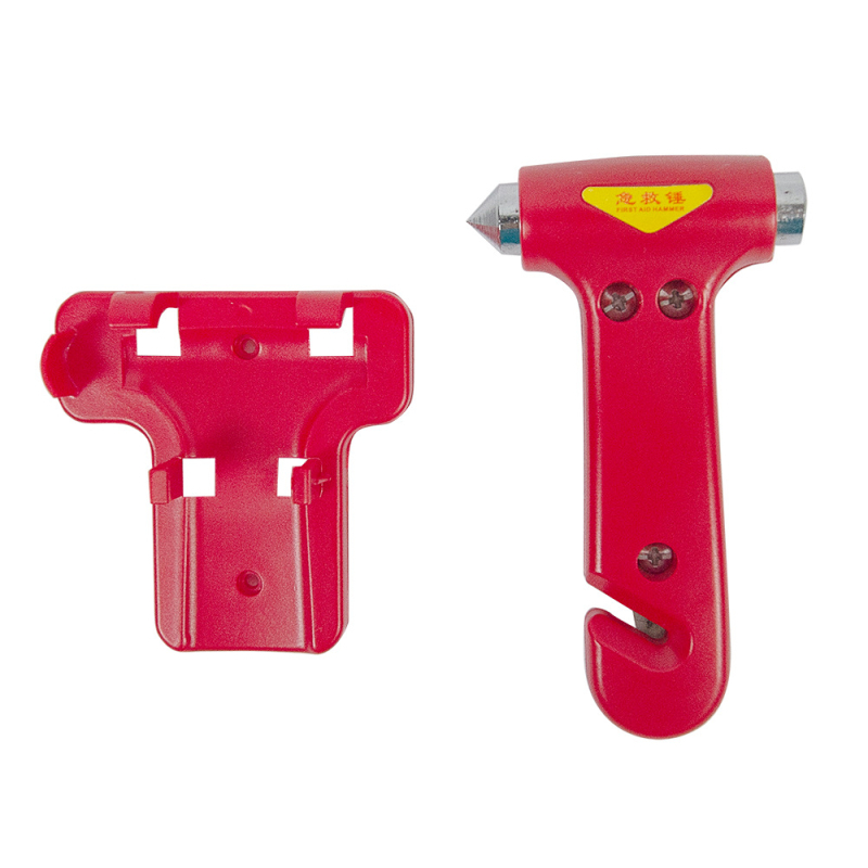 Auto čekić za razbijanje prozora, višenamjenski unutarnji hitni alat s rezačem pojasa — marka carfu, materijal plast/metal, težina 500 g