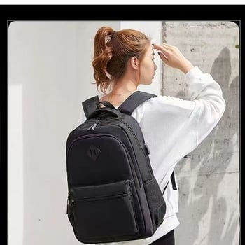 Uniszex hátizsák, szabadidős utazáshoz, 20–35 L kapacitás, 15 hüvelykes laptop rekesz, poliészter, ergonómikus hátsó panel