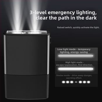 Type-C punjenje 3-u-1 automobilni čekić za razbijanje stakla s nožem za rezanje i tri načina rasvjete