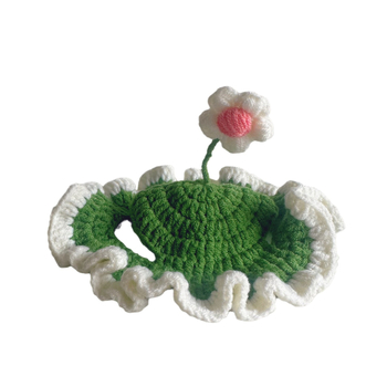 Шапка за котки от вълна, ръчно плетена, модерен минималистичен стил, подходяща за подарък на домашен любимец