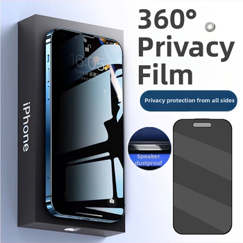 Ochranný kryt obrazovky z tvrdeného skla s ochranou súkromia pre Apple iPhone — predný film