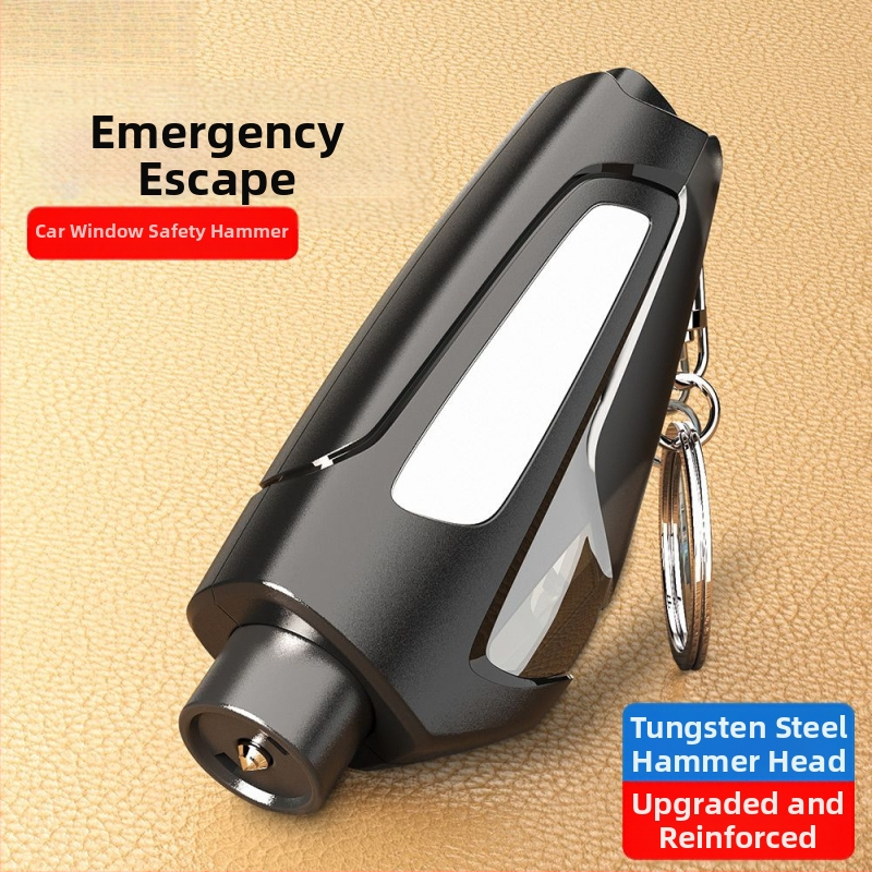 Автомобилен чук за разбиване на прозорци и нож за разрязване на предпазен колан – аварийно бягство, многофункционално средство за сигурност