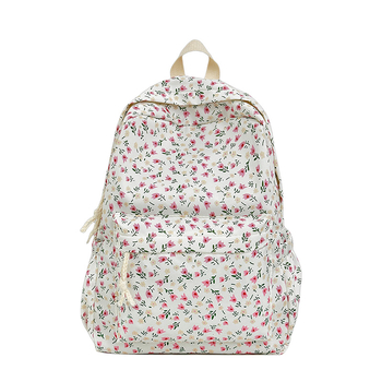 Σακίδιο κοριτσιών, νάιλον, φλοράλ μοτίβο, επένδυση από πολυεστέρα, ιμάντες με αερόστρωμα, αναπνεόμενο και ελαφρύνει το φορτίο