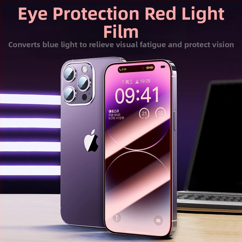 Ochranný kryt obrazovky z tvrdeného skla pre iPhone — plná ochrana displeja, proti modrému svetlu, proti otlačkom prstov, odolný voči pádom