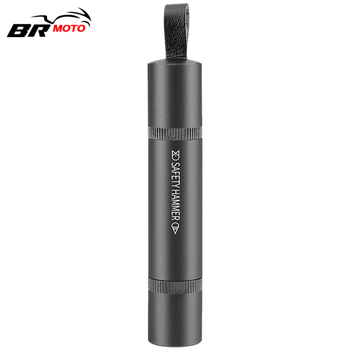 Auto sigurnosni čekić – višenamjenski spašavajući alat za razbijanje prozora (Brand: BR; Materijal: aluminijska legura + ABS; Težina: 88 g)