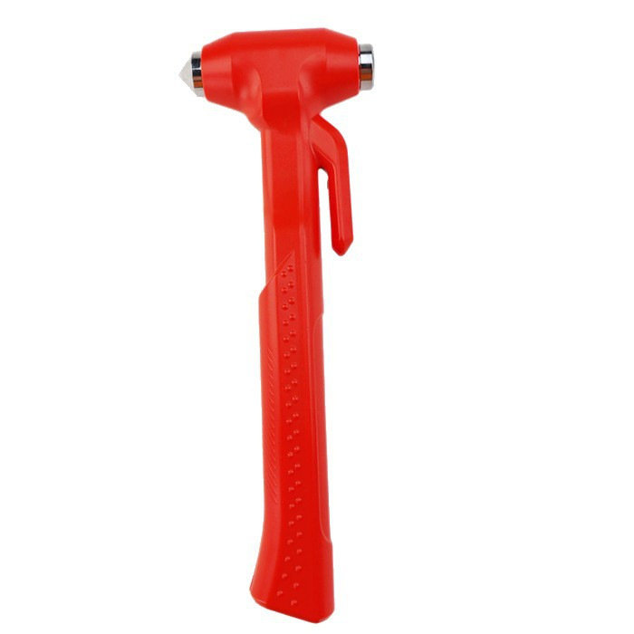 Vozilo-montirani sigurnosni čekić za nužno razbijanje prozora s dugim držalom, ABS + karbonska čelična, 175 g, Marke Chebaibei