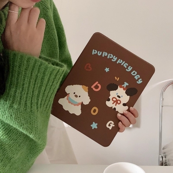 Husă pentru iPad Pro din acril, flip-cover cu design Cartoon; suport modul Sleep; antișoc, disipare căldură, antiamprentă, gravură cu relief; compatibil Apple