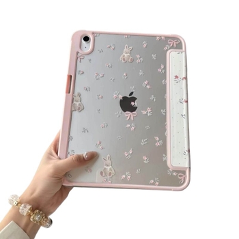 Carcasă pentru iPad Pro 11 inch – design Smashed Flower Rabbit, material PC, IP model, gravură