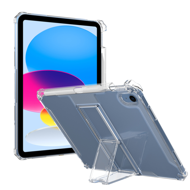 Carcasă de protecție pentru iPad cu slot pentru stylus, Material PC, suprafață embosată, protecție la cădere, anti-amprentă