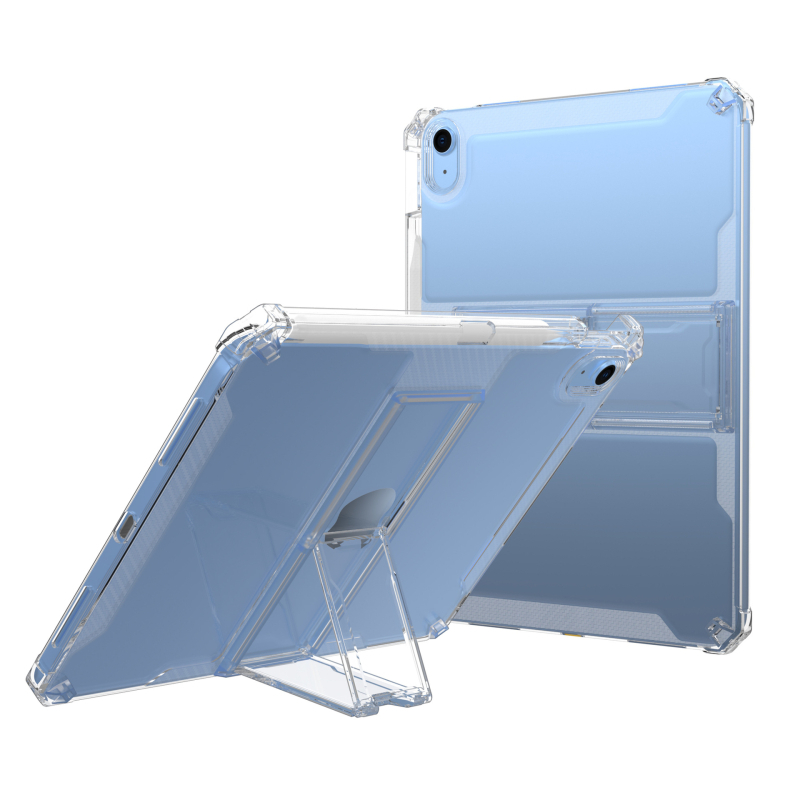 Carcasă de protecție pentru iPad cu slot pentru stylus, Material PC, suprafață embosată, protecție la cădere, anti-amprentă
