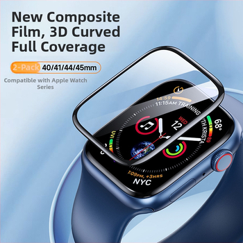 Ochranné sklo pre Apple Watch Series 11, plná ochrana obrazovky, TPE+PMMA, odtlačky prstov odolné