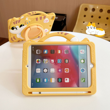 Θήκη σιλικόνης για iPad 10 με χαριτωμένη ουρά γάτας, καλλιτεχνικός σχεδιασμός, ανθεκτική στην πτώση