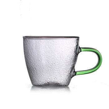 Mo Tian Ιαπωνικού στυλ σετ φλυτζανιών τσαγιού από γυαλί με υφή σφυρηλάτησης – γυάλινα φλιτζάνια, ιαπωνικό στυλ, ελαφρύς πολυτελής ρετρό, 288 τεμάχια