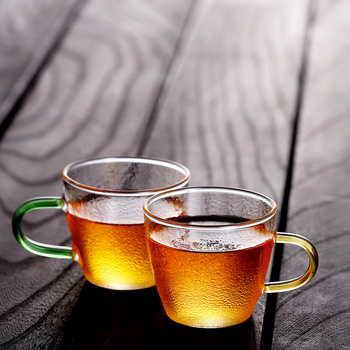 Mo Tian Ιαπωνικού στυλ σετ φλυτζανιών τσαγιού από γυαλί με υφή σφυρηλάτησης – γυάλινα φλιτζάνια, ιαπωνικό στυλ, ελαφρύς πολυτελής ρετρό, 288 τεμάχια