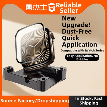 Sanjay PET ekraanikaitse Apple Watchi jaoks, anti-fingerprint funktsioon ja täiskaitse, ühilduv Apple Watch Series 9/8/7