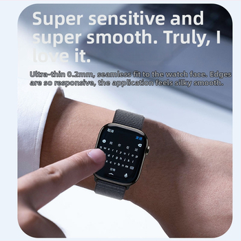 Sanjay PET ekraanikaitse Apple Watchi jaoks, anti-fingerprint funktsioon ja täiskaitse, ühilduv Apple Watch Series 9/8/7