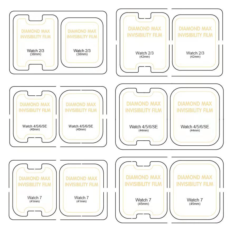 Apple Watch Series 7/6/4 защитно фолио – хидрогелна пълна мембрана, HD, анти отпечатъци