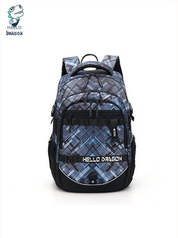 Σακίδιο μαθητών — ελαφρύ, ευρύχωρο με υποστήριξη της σπονδυλικής στήλης; Υλικό: Oxford ύφασμα; διαπνοή, αδιάβροχο, ultra-ελαφρύ; ιμάντες με αερόσακους; γεωμετρικό μοτίβο; κατάλληλο για 5η-6η τάξη.