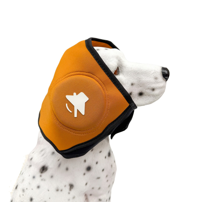 Pălărie calmantă pentru câini cu urechi Velcro, poliester, anti-fobie, anti tunet