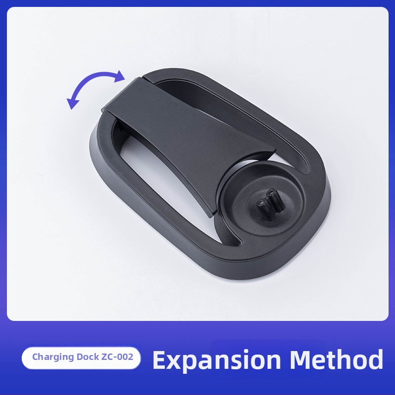 Elektrinio skustuvo įkrovimo bazė, ABS, 220V, kištuko tipo maitinimas, sulankstoma tiesioginiam įkrovimui, modelis 001