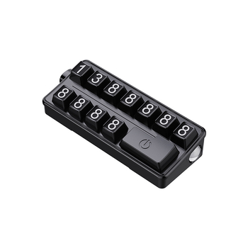 Jsn Semn temporar de parcare pentru autoturism cu cioc de siguranță, lamă din oțel și iluminare, design multifuncțional cu plăcuță pentru numărul de telefon — Model T-61, Material: Plastic