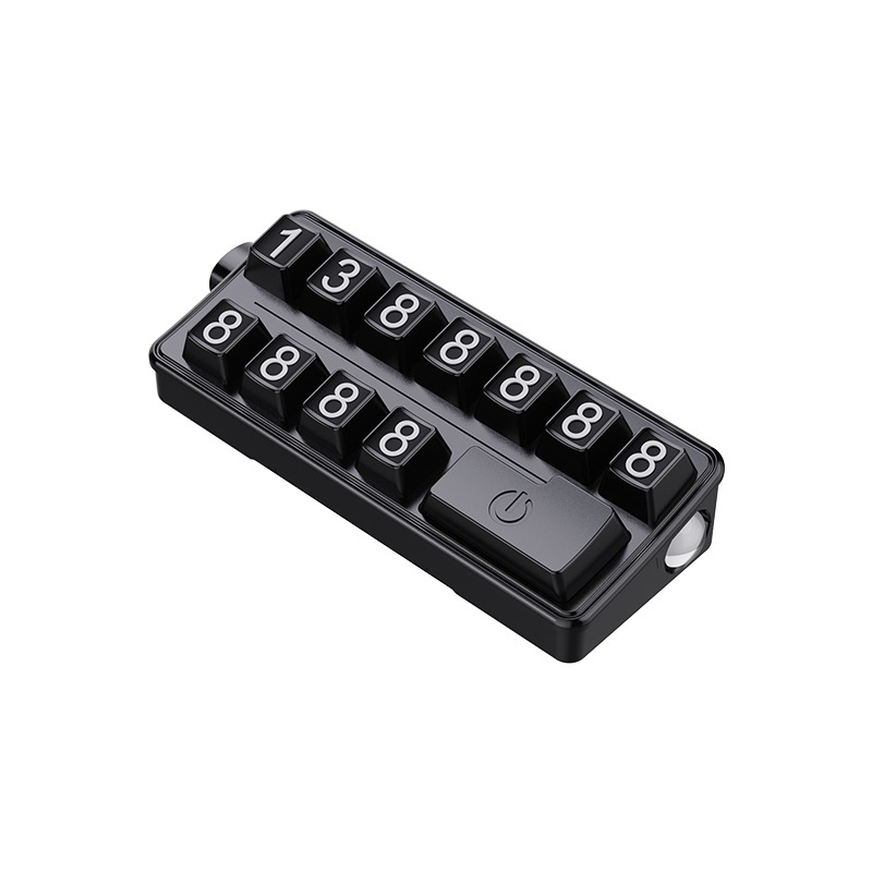 Jsn Semn temporar de parcare pentru autoturism cu cioc de siguranță, lamă din oțel și iluminare, design multifuncțional cu plăcuță pentru numărul de telefon — Model T-61, Material: Plastic