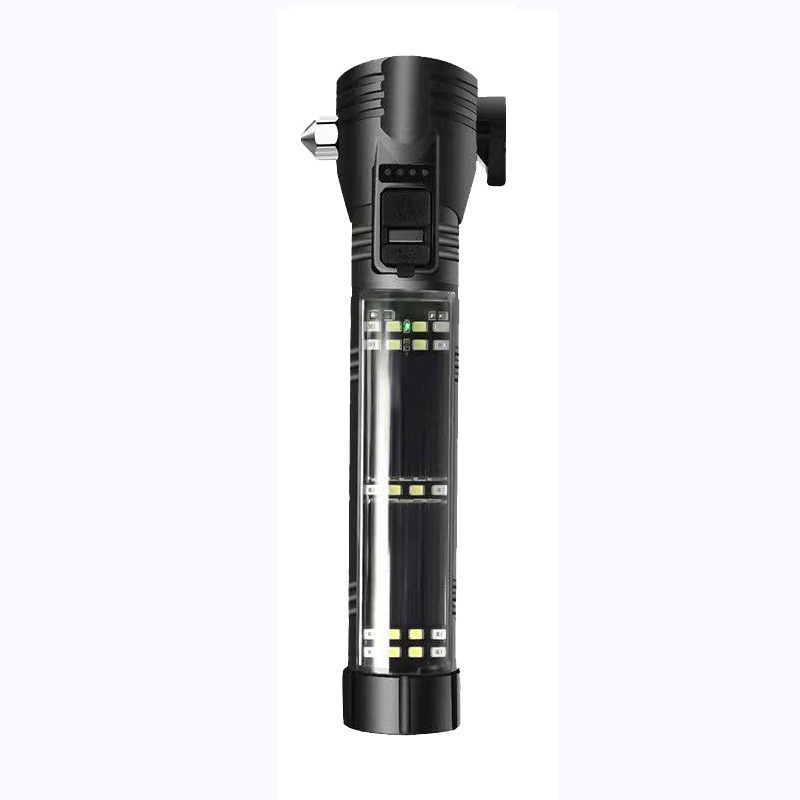 LED fenjer sa sigurnosnim čekićem i kompasom, za montažu u automobil, USB/solarna punjač, 3W, 100–240 lm