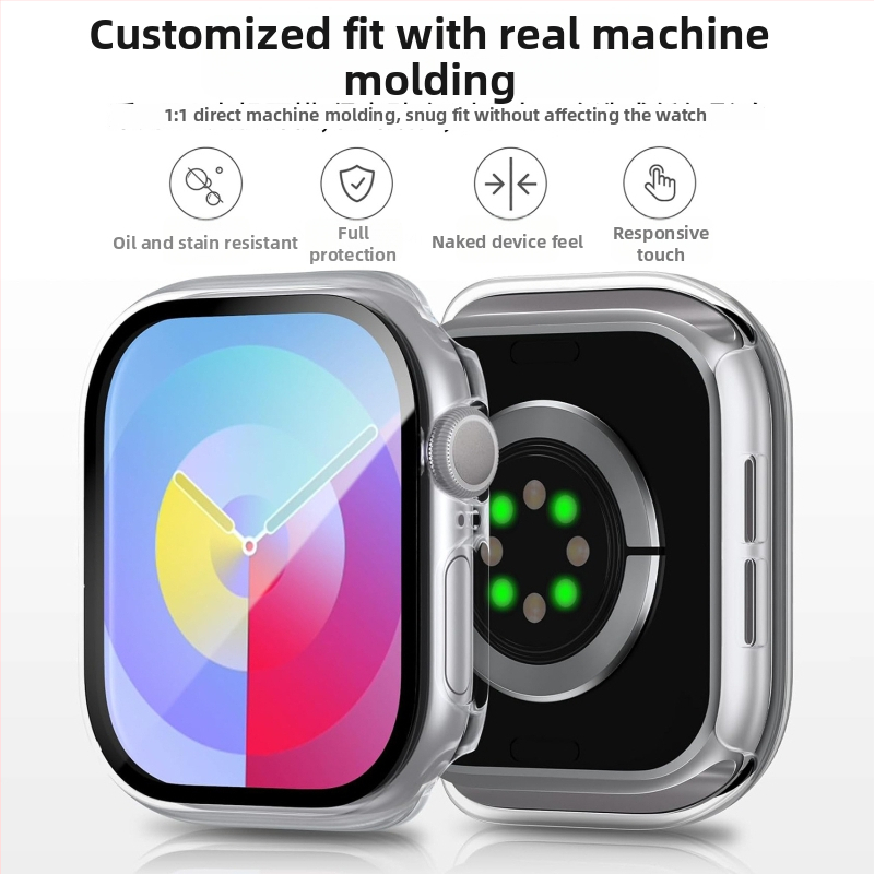 TPU+PC kaitsekorpus Apple Watch Series 8/7 jaoks koos integreeritud ekraanikaitsega