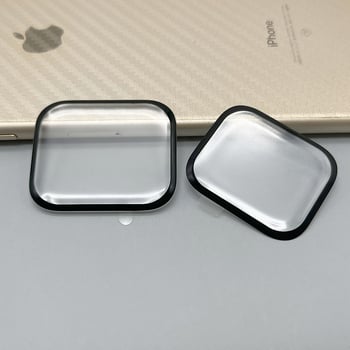 Apple Watch aizsargstikls no grūdena stikla ar oglekļa šķiedras raksturu, Asahi stikls, mīksti mali, saderīgs ar iWatch