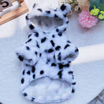 Palto pentru câini, material fleece coral, categorie palto din bumbac, stil de relaxare, Pretty Pet